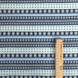 Cotone Americano H 110 cm - FANTASIA RIGHE BLU