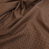 Cotone Americano H 110 cm - MINI GEOMETRIA NERO/MARRONE