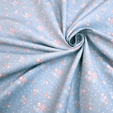 Cotone Americano - Collezione “Love Family” Azzurro Polvere