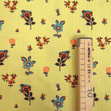 Cotone Americano H 110 cm - FIORI SU FONDO PUNTEGGIATO