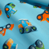 Tessuto Cotone Digital H 150 cm - TRUCKS/AZZURRO