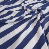 Microspugna di Cotone H 150 cm - STRISCE BLU