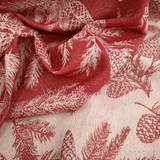 Tovagliato Fiandra di Cotone H 180 cm - PIGNE BORDEAUX