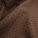 Cotone Americano H 110 cm - MINI GEOMETRIA NERO/MARRONE