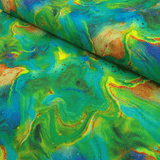 Cotone Americano H 110 cm - ONDE CROMATICHE/VERDE