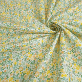 Piquet millerighe H 150 cm - MINI FIORELLINI/GIALLO