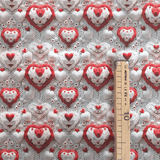 Tessuto Cotone Digital H 150 cm - BATTITO DI CUORI