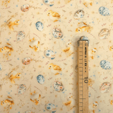 Tessuto Cotone Digital H 150 cm - PULCINI E UOVA DECORATE
