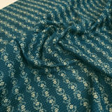 Cotone Americano H 110 cm - MINI ROSELLINE/BLU