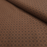 Cotone Americano H 110 cm - MINI GEOMETRIA NERO/MARRONE