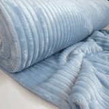 Fausse fourrure côtelée H 140 cm - CRÈME