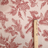 Tovagliato Fiandra di Cotone H 180 cm - PIGNE BORDEAUX