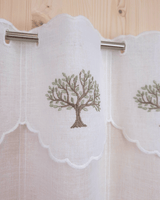 Tenda a vetro ricamata - ALBERO DELLA VITA