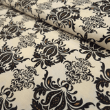 Cotone Americano H 110 cm - DAMASCATO NERO