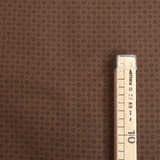 Cotone Americano H 110 cm - MINI GEOMETRIA NERO/MARRONE