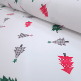 Tessuto no stiro H 150 cm - ALBERI DI NATALE