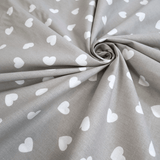 Coton Fantaisie - FLEURS ROSE FONCÉ - coupe minimum ou multiples de 25 x 290 cm