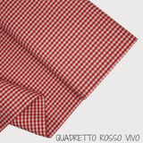 Collezione "Riga, quadretto e unito" H 180 cm - ROSSO VIVO