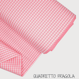 Collezione "Riga, quadretto e unito" H 180 cm - FRAGOLA
