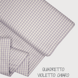 Collezione "Riga, quadretto e unito" H 180 cm - VIOLETTO CHIARO