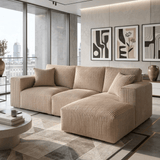 Geripptes Kunstfell, H 140 cm – CREME