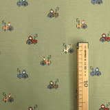 Jersey di Cotone Digital H 150 cm - PICCOLI TRATTORI/VERDE SALVIA