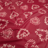 Tessuto Resinato/Antimacchia H 155 cm - LINEA CUORE/ROSSO SCURO