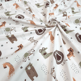 Jersey di Cotone Digital H 150 cm - PICCOLO ZOO/LATTE