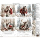 Pannello per Borsa Reversibile - CHRISTMAS REINDEER