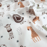 Jersey di Cotone Digital H 150 cm - PICCOLO ZOO/LATTE