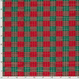 Weihnachtsbaumwolle – PUNKTE STERNE AUF GRÜNEM HINTERGRUND – Mindestzuschnitt oder Vielfaches von 25 x 140 cm