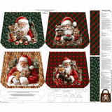 Pannello per Borsa Reversibile - SANTA'S FRIENDS