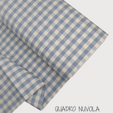 Collezione "Riga, quadretto e unito" H 180 cm - NUVOLA (carta da zucchero)