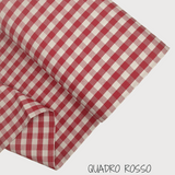 Collezione "Riga, quadretto e unito" H 180 cm - ROSSO