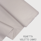 Collezione "Riga, quadretto e unito" H 180 cm - VIOLETTO CHIARO