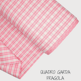 Collezione "Riga, quadretto e unito" H 180 cm - FRAGOLA