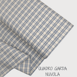 Collezione "Riga, quadretto e unito" H 180 cm - NUVOLA (carta da zucchero)