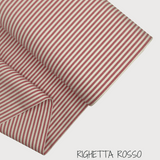 Collezione "Riga, quadretto e unito" H 180 cm - ROSSO