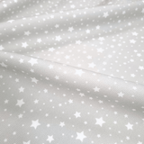 Piquet millerighe H 150 cm - STELLINE BIANCHE FONDO GRIGIO