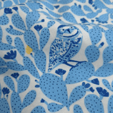 Cotone Americano H 110 cm - CACTUS AZZURRI E CIVETTE