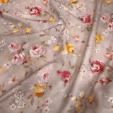 Fond numérique Panama en coton mélangé H 280 cm - PANIERS DE PÂQUES/PAPILLONS