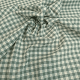 Tessuto Cotone H 140 cm - QUADRETTO VERDE