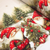 Tessuto per Tovaglie con abbassamento H 160 cm - MAGIA NATALIZIA SOTTO LA NEVE