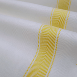 Tessuto per Asciugapiatti spinato H 60 cm - BIANCO RIGA GIALLO