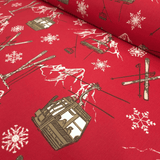 Cretonne Leggero H 160 cm - ALTA QUOTA/BORDEAUX