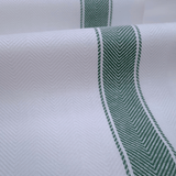 Tessuto per Asciugapiatti spinato H 60 cm - BIANCO RIGA VERDE