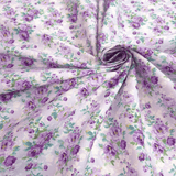 Tessuto Cotone Digital H 150 cm - ROSELLINE/VIOLA