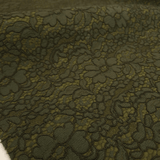 Feltro Lana con Pizzo H 135 cm - VERDE OLIVA