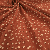 Jersey di Cotone H 150 cm - MINI FIORELLINI/BRUCIATO