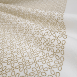 Pannolenci H 155 cm - LATTE FIORI GEOMETRICI GLITTER ORO